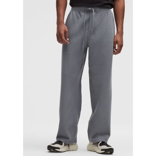 “ Pantalon dÃ©contractÃ© en Spacer texturÃ© coupe droites â€“ Gris â€“ Taille L - lululemon - Modalova