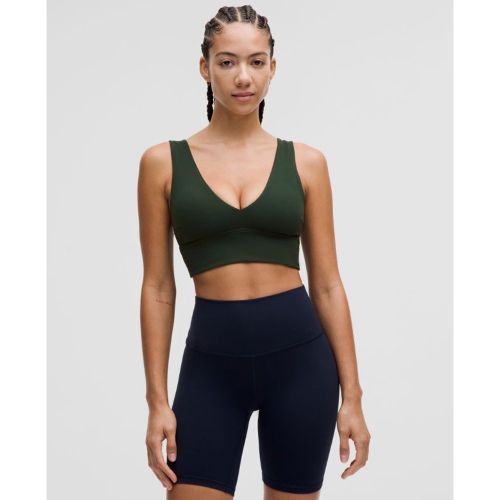 “ Soutien-gorge Align encolure en V Maintien lÃ©ger, bonnets C et Ds â€“ Vert â€“ Taille 10 - lululemon - Modalova