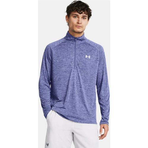 Maglia a manica lunga Tech™ ½ Zip da uomo Starlight / Bianco L - Under Armour - Modalova