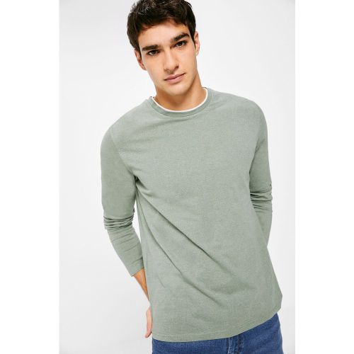 Camiseta manga larga doble cuello - Springfield - Modalova