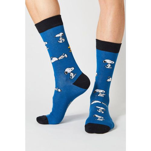 Calcetines altos de algodón orgánico color azul - Besocks - Modalova