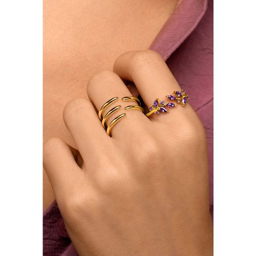 Anillo buganvilla oro Singularu - Singularu - Modalova