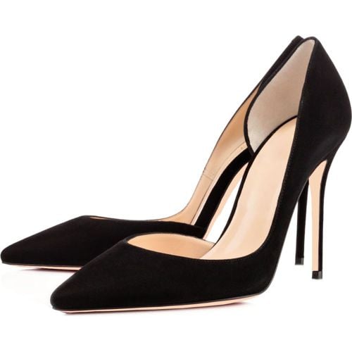 Pointy Toe Heels Solid Color Slip-on High Heels - milanoo.com - Modalova