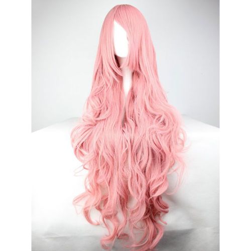 Halloween Hair Wigs Women Carnival Wigs Salmon Tousled Full Volume Wave Long Synthetic Wigs With Sideburns - milanoo.com - Modalova