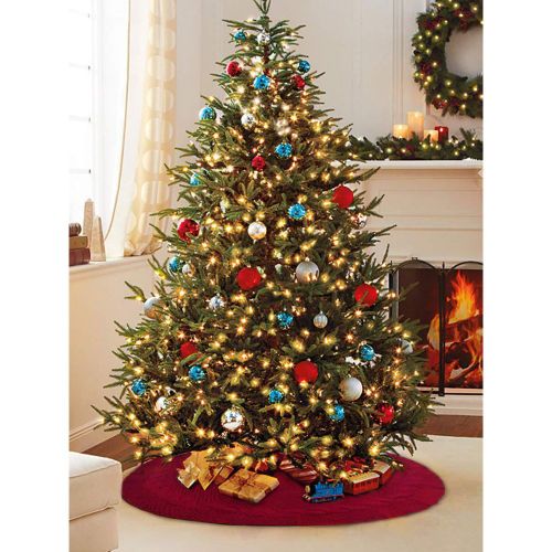 Christmas Tree Skirt Knitted Tree Skirt Apron Christmas Tree Ornaments - milanoo.com - Modalova