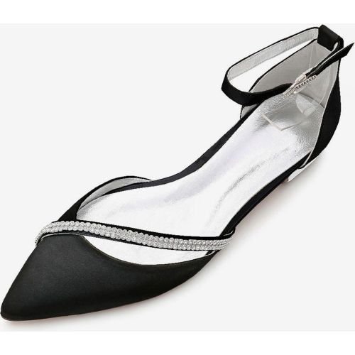 Women's Ankle Strap Flat Wedding Shoes - milanoo.com - Modalova