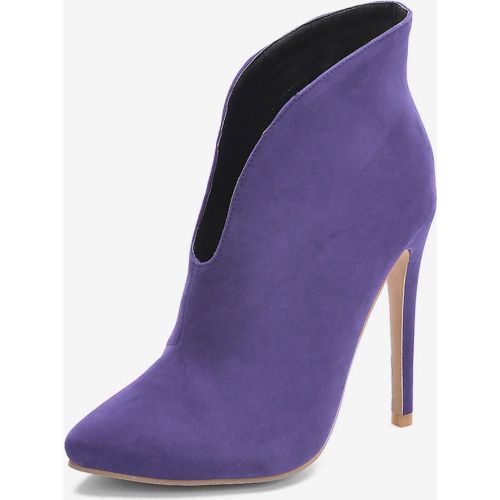 High Heel Booties Suede Pointed Toe Ankle Boots For Women - milanoo.com - Modalova