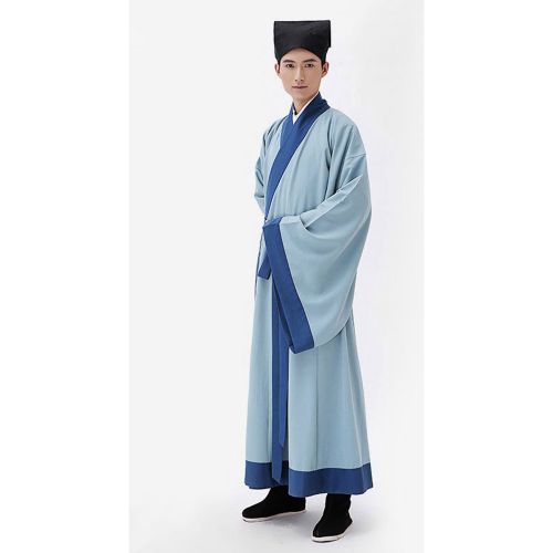 Carnival Chinese Costume Men Scholar Gown Outfit Ancient Traditional Fancy Dress - milanoo.com - Modalova