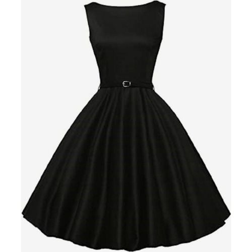 Vintage Glamour Dress 1950S Women Sleeveless Jewel Neck Rockabilly Dress - milanoo.com - Modalova