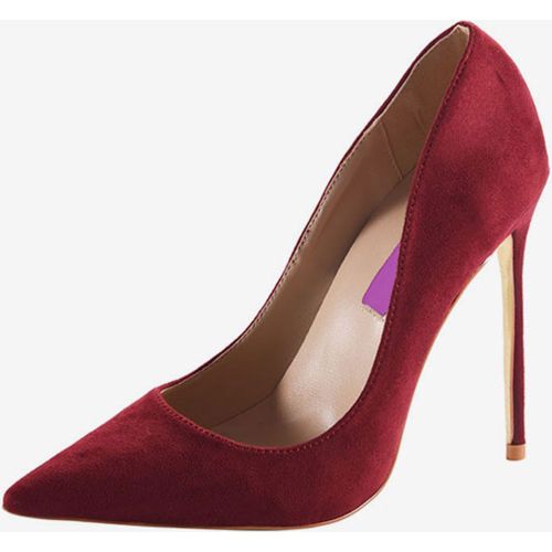 Womens Suede Pointed Toe Basic Pumps Stiletto Heels Dress Shoes - milanoo.com - Modalova