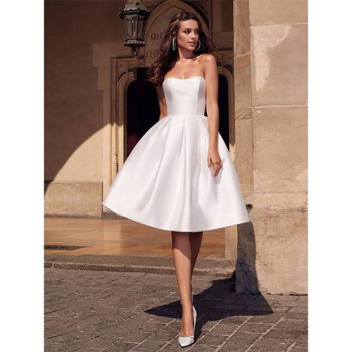 Party Dresses Strapless Sleeveless Semi Formal Dress - milanoo.com - Modalova