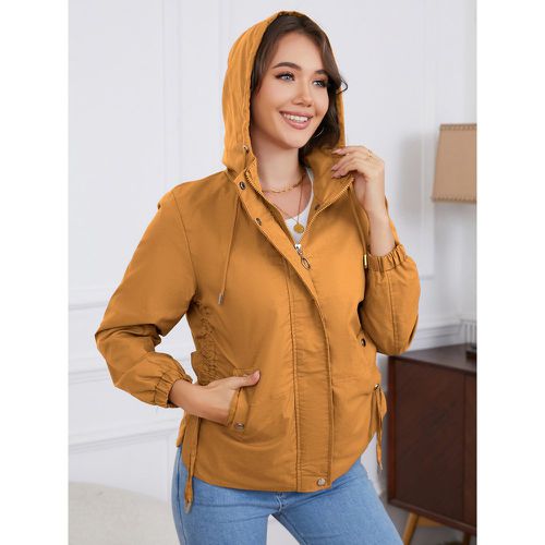 Women Jacket Hooded Polyester - milanoo.com - Modalova