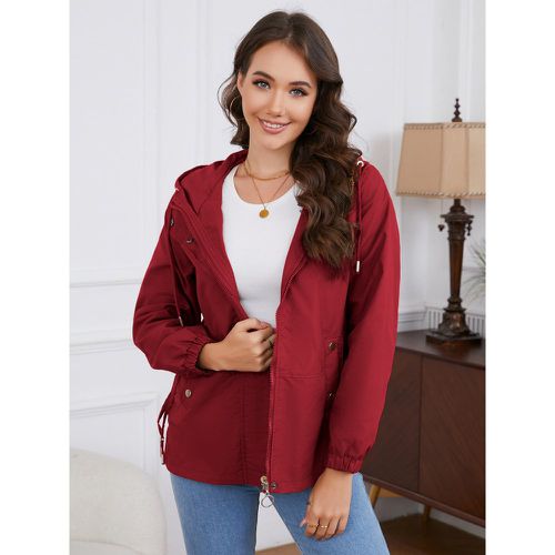 Women Jacket Hooded Polyester - milanoo.com - Modalova