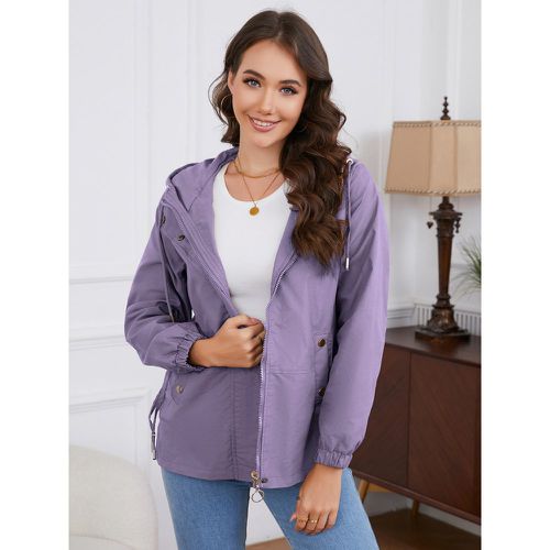 Women Jacket Hooded Polyester - milanoo.com - Modalova