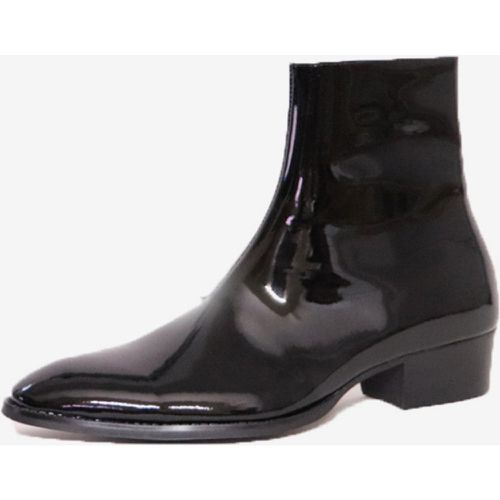 Men's Boots Chelsea Boots Cowhide Pointed Toe Zipper Ankle Prom Boots - milanoo.com - Modalova