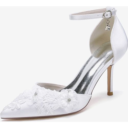 Wedding Shoes Bridal Pumps Satin Pointed Toe - milanoo.com - Modalova