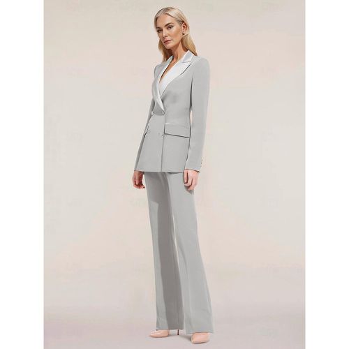 Bridal Mother Dress Designed Neckline Long Sleeves Two-piece Buttons Floor-Length Guest Dresses For Wedding - milanoo.com - Modalova