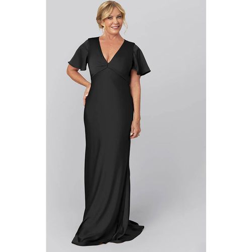 Bridal Mother Dress V-Neck Short Sleeves Ball Gown Ruffles Wedding Guest Dresses - milanoo.com - Modalova