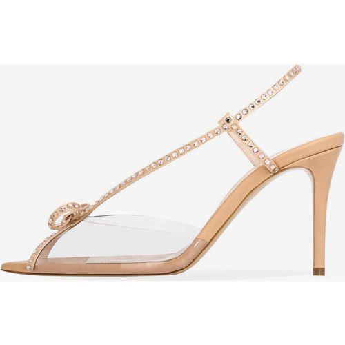 High Heel Party Shoes Rhinestones Bow Slingback Stiletto Heel Sandals - milanoo.com - Modalova