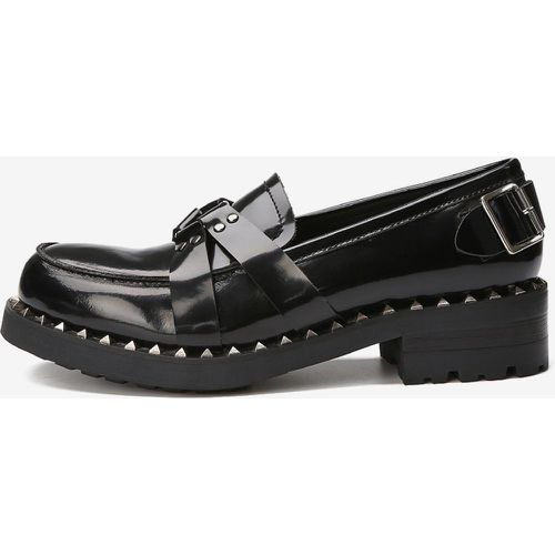 Rivets Round Toe Cowhide Mens Loafer Slip On Prom Shoes - milanoo.com - Modalova