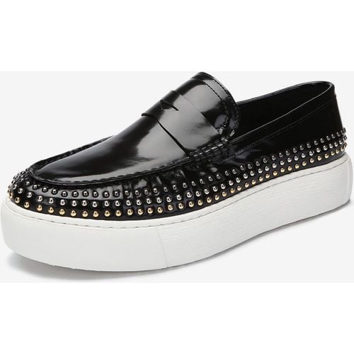 Men's Rivets Round Toe Cowhide Loafer Slip On Prom Shoes - milanoo.com - Modalova