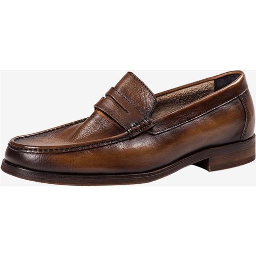 Cowhide Men's Loafer Slip On Prom Wedding Shoes - milanoo.com - Modalova