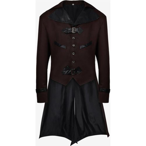 Vintage Elegant Buckle Long Sleeves Polyester Overcoat Retro Costumes For Man - milanoo.com - Modalova