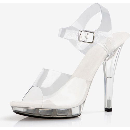 Sexy Sandals For Woman PVC Upper Peep Toe 0.8 Buckle 5.1 Sexy Shoes - milanoo.com - Modalova