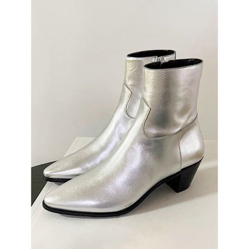 Men's Chelsea Boots Pointed Toe Ankle Prom Wedding Boots - milanoo.com - Modalova