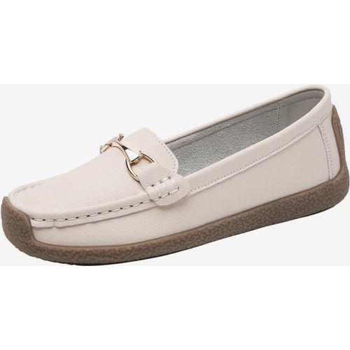 Women's Casual Flat Shoes Round Toe Slip On Shoes - milanoo.com - Modalova