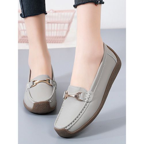 Women's Casual Flat Shoes Round Toe Slip On Shoes - milanoo.com - Modalova