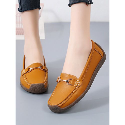 Women's Casual Flat Shoes Round Toe Slip On Shoes - milanoo.com - Modalova