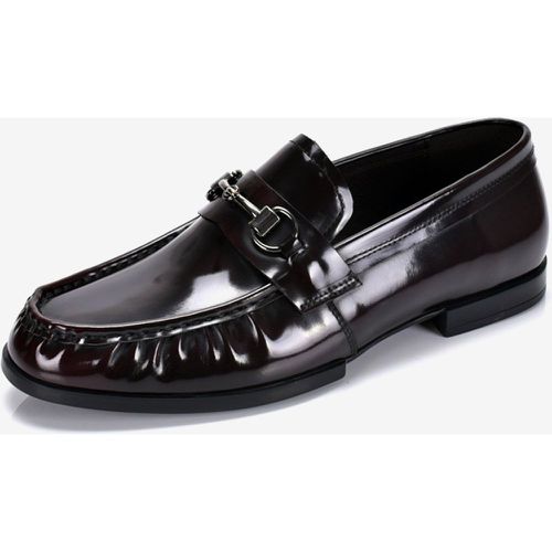 Men's Slip On Metal Details Round Toe Cowhide Prom Wedding Shoes - milanoo.com - Modalova