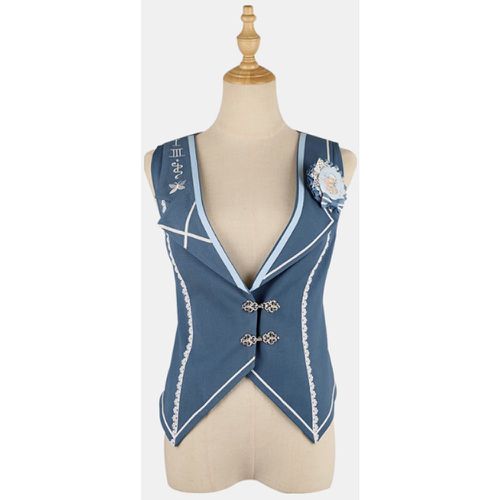 Lolita Specials Lolita Top Vest Costumes Prince Style Sleeveless Buttons - milanoo.com - Modalova