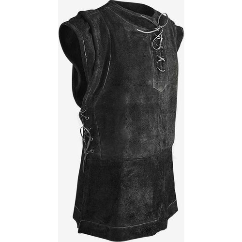 Vintage Top Vintage Lace Up Long Sleeves Polyester Waistcoat Retro Costumes For Man - milanoo.com - Modalova