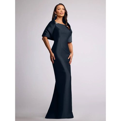 Wedding Guest Dress Beaded Floor-Length Mother Of Birde Dress With Removable Cape - milanoo.com - Modalova