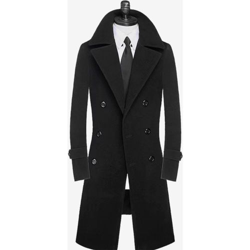 Men's Suit Coats Double Breasted Turn-Down Collar Chic Modern - milanoo.com - Modalova