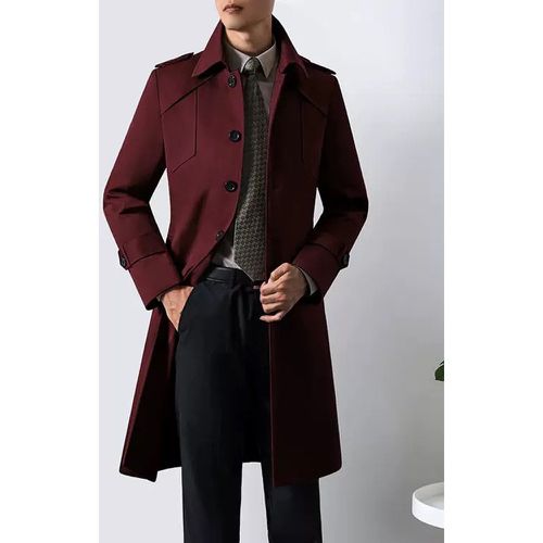 Men's Suit Coat Turn Down Collar Chic Pocket Coffee Brown Coat - milanoo.com - Modalova