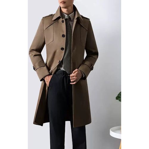 Men's Suit Coat Turn Down Collar Chic Pocket Coat - milanoo.com - Modalova