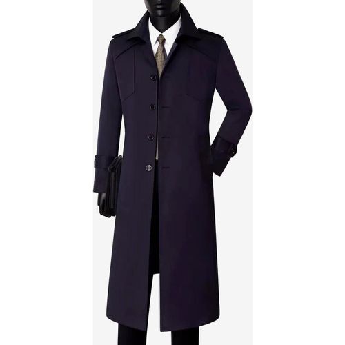 Men's Suit Coat Notched Lapel Collar Longline Coat - milanoo.com - Modalova