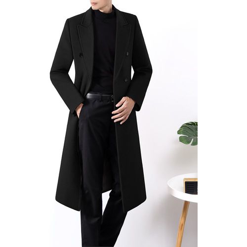 Men's Suit Coats Double Breasted Turn-Down Collar Casual Coats - milanoo.com - Modalova