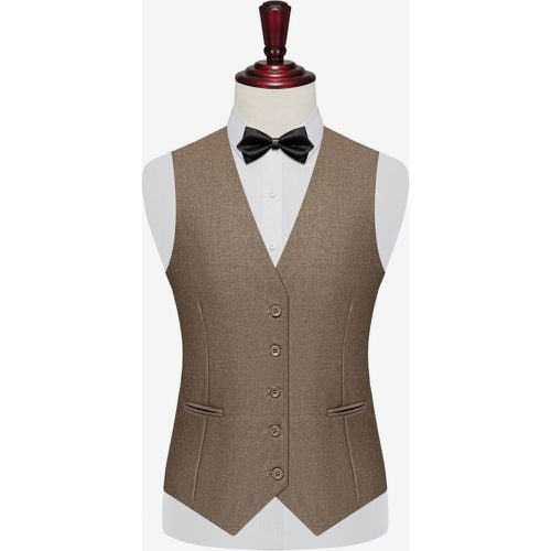 Men's Suit Vest Groomsmen Suit Professional Wear Plus Size Dress Vest - milanoo.com - Modalova