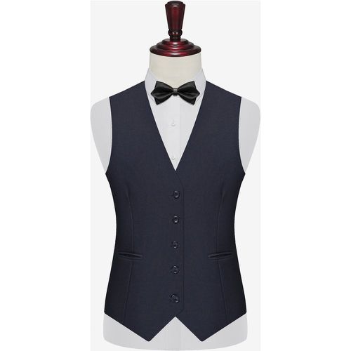 Men's Suit Vest Groomsmen Suit Professional Wear Plus Size Dress Vest - milanoo.com - Modalova