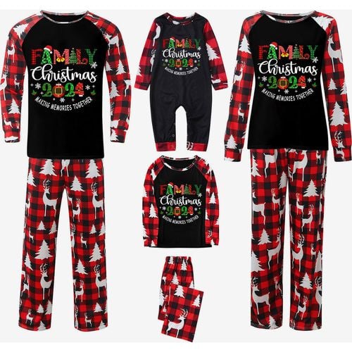 Matching Family Christmas Pajamas Adult's Kid's Polyester Christmas Pattern Top Pants - milanoo.com - Modalova