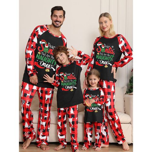 Matching Christmas Pajamas Family Couple's Adult's Family Pajamas - milanoo.com - Modalova