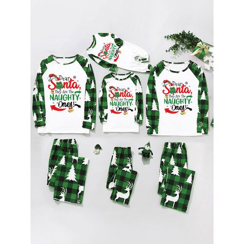 Matching Christmas Pajamas Family Couple's Adult's Family Pajamas - milanoo.com - Modalova