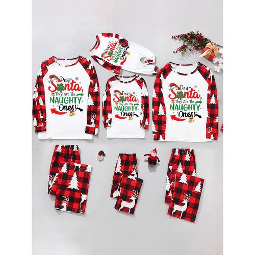 Matching Christmas Pajamas Family Couple's Adult's Family Pajamas - milanoo.com - Modalova