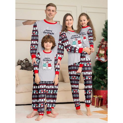 Matching Family Christmas Pajamas Kid's Baby's Christmas Pattern Pants Top - milanoo.com - Modalova