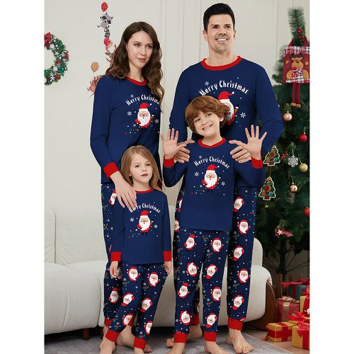 Christmas Pajamas For Family Long Sleeves Matching Set Loungewear - milanoo.com - Modalova