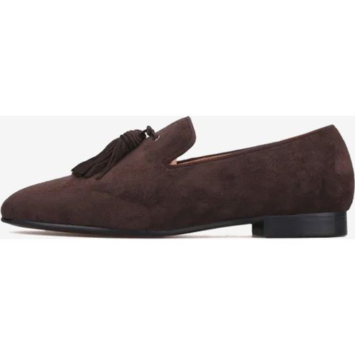 Mens Loafer Suede Slip-On Artwork Round Toe Prom Wedding Shoes - milanoo.com - Modalova